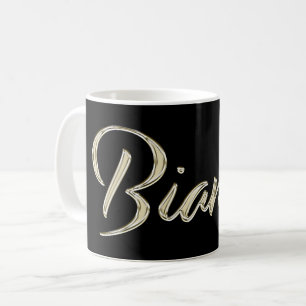 Bianca white gold Handwriting Tasse Kaffeetasse