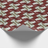 Bianca's Maine Coon Christmas Cat / Kitten Geschenkpapier (Ecke)