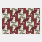 Bianca's Maine Coon Christmas - Cat Wrapping Paper Geschenkpapier Set (Vorderseite 2)