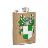 Bianchi Heraldischer Schild mit Mantle und Helm Flachmann (Rechts)