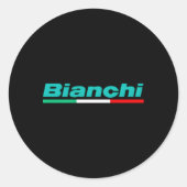 Bianchi Italian Bikes Runder Aufkleber (Vorderseite)