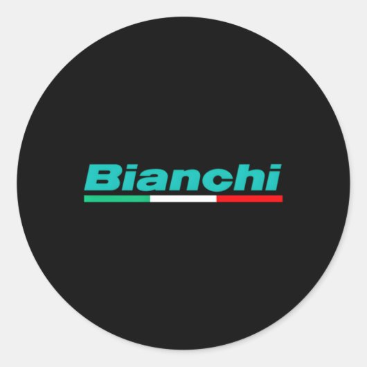 Bianchi Italian Bikes Runder Aufkleber (Vorderseite)