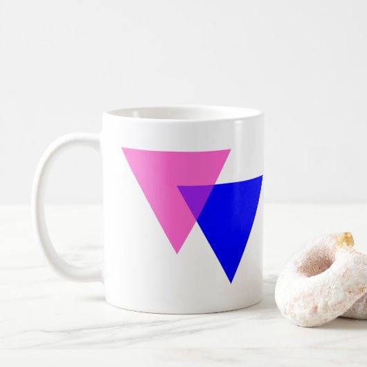 Biangle Bisexueller Stolz Kaffeetasse (Mit Donut)