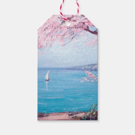 Biarritz Beach (von Kimon Loghi) Geschenkanhänger (Vorderseite)