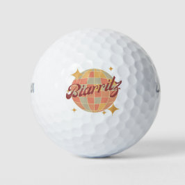 Biarritz City France Retro Golf Resort Golfball
