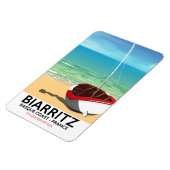 Biarritz France Beach Reiseplakat Magnet (Linke Seite)