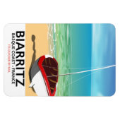 Biarritz France Beach Reiseplakat Magnet (Horizontal)