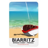 Biarritz France Beach Reiseplakat Magnet (Vertikal)