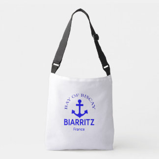Biarritz France Coastal Chic Tote Bag Tragetaschen Mit Langen Trägern