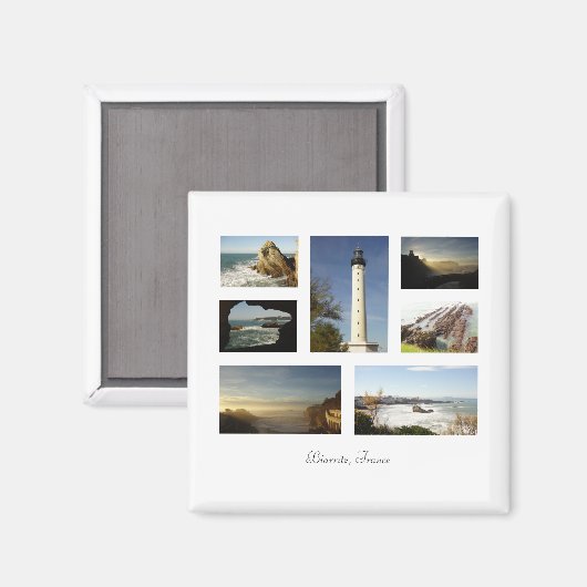 Biarritz France Magnet (Vorderseite/Rückseite)