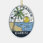 Biarritz France Vintag Keramik Ornament (Rechts)