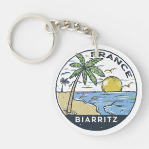 Biarritz France Vintag Schlüsselanhänger