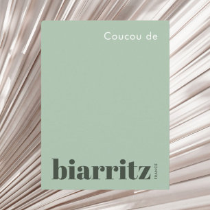 Biarritz Frankreich moderner Urlaub Postkarte