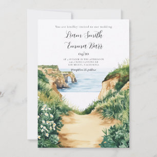 Biarritz Frankreich Zielhochzeit Einladung
