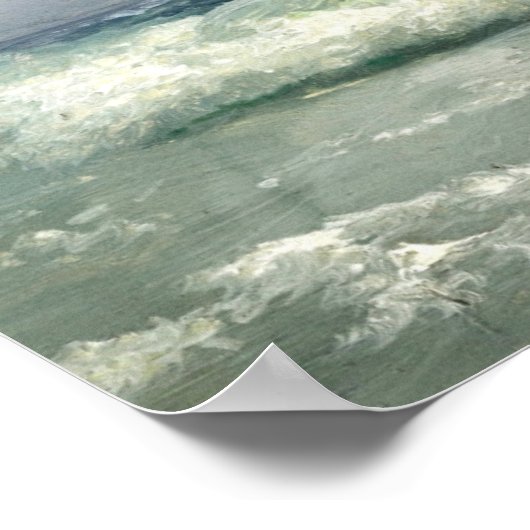 Biarritz, Ivan Konstantinowitsch Aivazovsky Poster (Ecke)