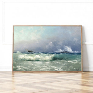 Biarritz, Ivan Konstantinowitsch Aivazovsky Poster