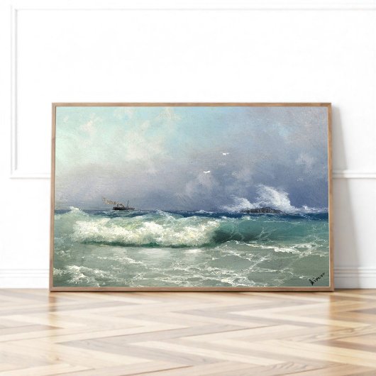 Biarritz, Ivan Konstantinowitsch Aivazovsky Poster