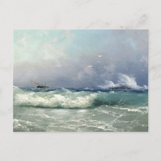 Biarritz, Ivan Konstantinowitsch Aivazovsky Postkarte (Vorderseite)