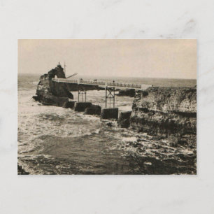 Biarritz Pont et Rocher Postkarte