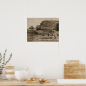 BIARRITZ - Rocher de la Virge et Bains du port Poster (Küche)