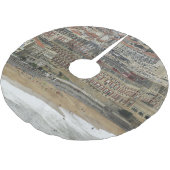 Biarritz Strand, Belle Époque Architektur. Polyester Weihnachtsbaumdecke (Schrägansicht)