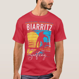 Biarritz Surfing Retro Surf Graphic Vintag Surfer T-Shirt