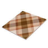 Bias aus der Mitte des Jahrhunderts Kariert, braun Fliese (Seite)