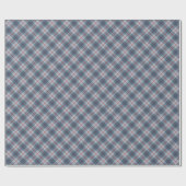 Bias Kariert Blue-Red Stripe Geschenkpapier (Flach)