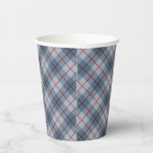 Bias Kariert Blue-Red Stripe Pappbecher (Rechts)