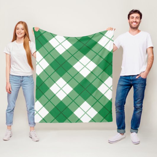 Bias kariert Kariert Fleecedecke (Beispiel)