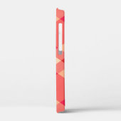 Bias Kariert, Orange, Coral & Fuchsia Case-Mate iPhone Hülle (Rückseite / Links)