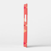 Bias Kariert, Orange, Coral & Fuchsia Case-Mate iPhone Hülle (Rückseite / Rechts)
