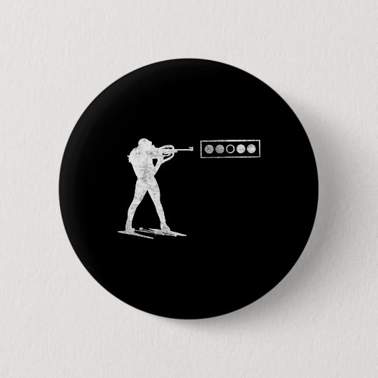 Biathlet am Shooting Range Button (Vorderseite)