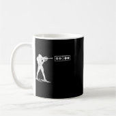Biathlet am Shooting Range Kaffeetasse (Links)