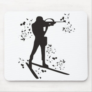 Biathlet Skilanglauf Biathlon _23 Mousepad