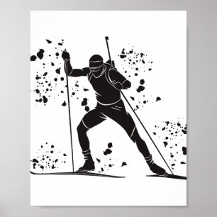 Biathlet Skilanglauf Biathlon _27 Poster