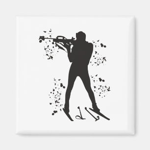 Biathlet Skilanglauf Biathlon _3 Magnet