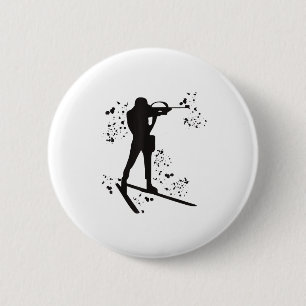 Biathlet Skilanglauf Biathlon Button
