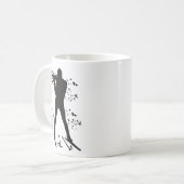 Biathlet Skilanglauf Biathlon Kaffeetasse (Vorderseite Links)