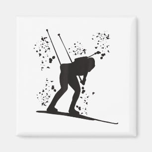 Biathlet Skilanglauf Biathlon Magnet