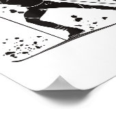 Biathlet Skilanglauf Biathlon Poster (Ecke)