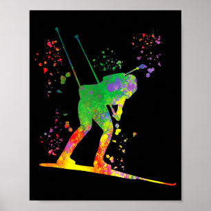 Biathlet Skilanglauf Biathlon Poster