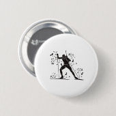 Biathlete Nordic Ski Biathlon 14 Button (Vorne & Hinten)