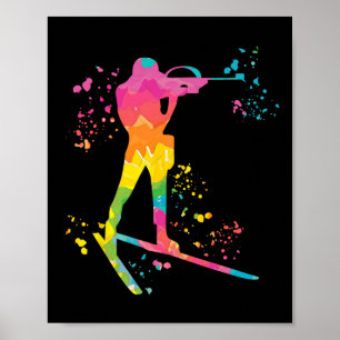 Biathlete Nordic Ski Biathlon 16 Poster