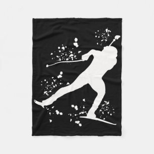 Biathlete Nordic Ski Biathlon 18 Fleecedecke