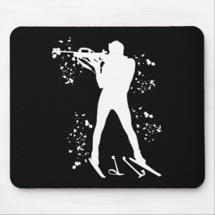 Biathlete Nordic Ski Biathlon 1 Mousepad