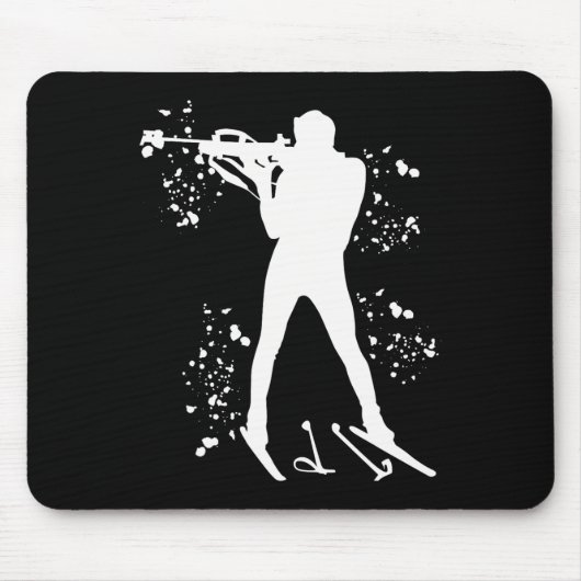 Biathlete Nordic Ski Biathlon 1 Mousepad (Vorne)
