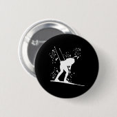 Biathlete Nordic Ski Biathlon 28 Button (Vorne & Hinten)