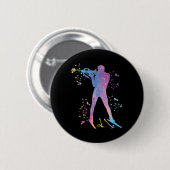 Biathlete Nordic Ski Biathlon 3 Button (Vorne & Hinten)
