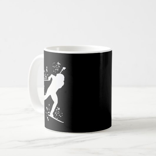 Biathlete Nordic Ski Biathlon 6 Kaffeetasse (Vorderseite Links)